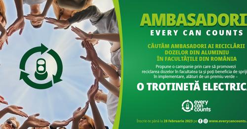 Concurs Ambasadorii Reciclării-Every Can Counts România